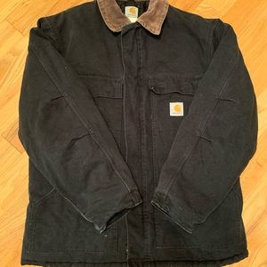 Vintage Carhartt Chore Barn Duck Coat - Black - Mens Large
